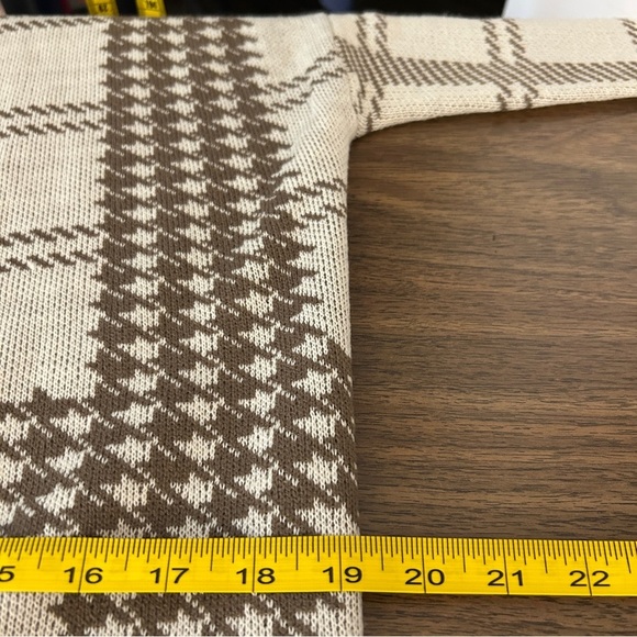 💕 Guilty Plaid Open Front Long Cardigan Sweater S - Picture 12 of 15